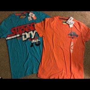 Super dry brand tee shirts (both)